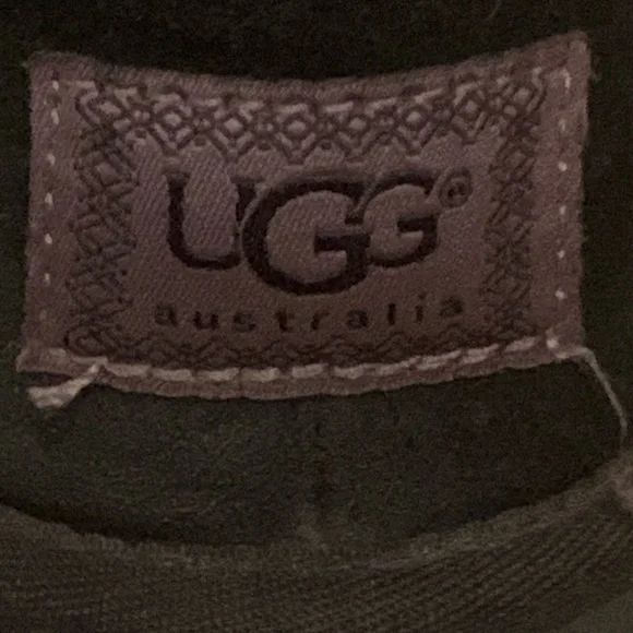 UGG Black Knit Boots Size 8 - Picture 6 of 7